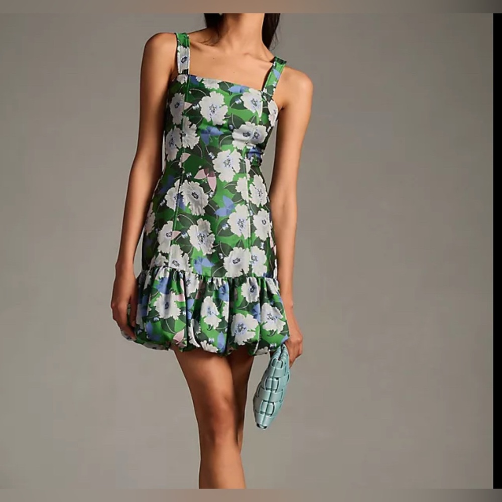 Floral Green Dress